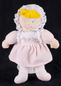 Lillian Vernon Girl My First Doll Plush Lovey